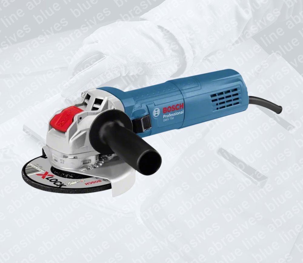 Bosch GWX 750-115 Professional Angle Grinder With X-LOCK ø 115mm