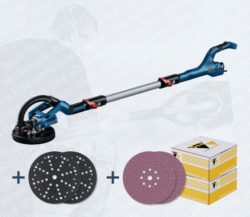 Bosch Professional x sia Abrasives Drywall Sander 110v/230v, 1950 siaspeed Bundle ø 225mm